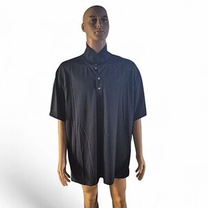 PGA Tour Black Men's Polo Shirt